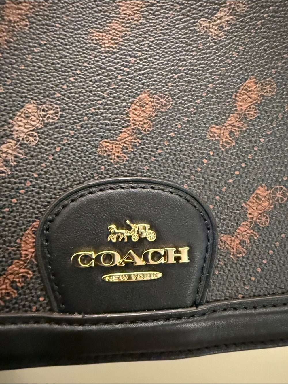 Coach Black and Brown Signature Mini Crossbody - Picture 9 of 9